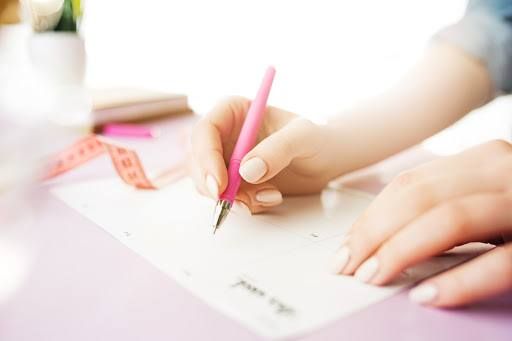 Woman writing letter